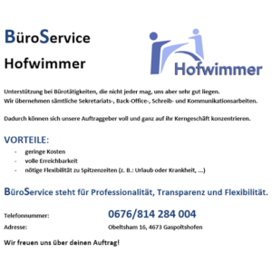 BüroService Hofwimmer