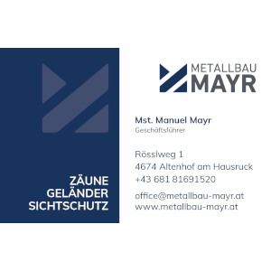Metallbau Mayr